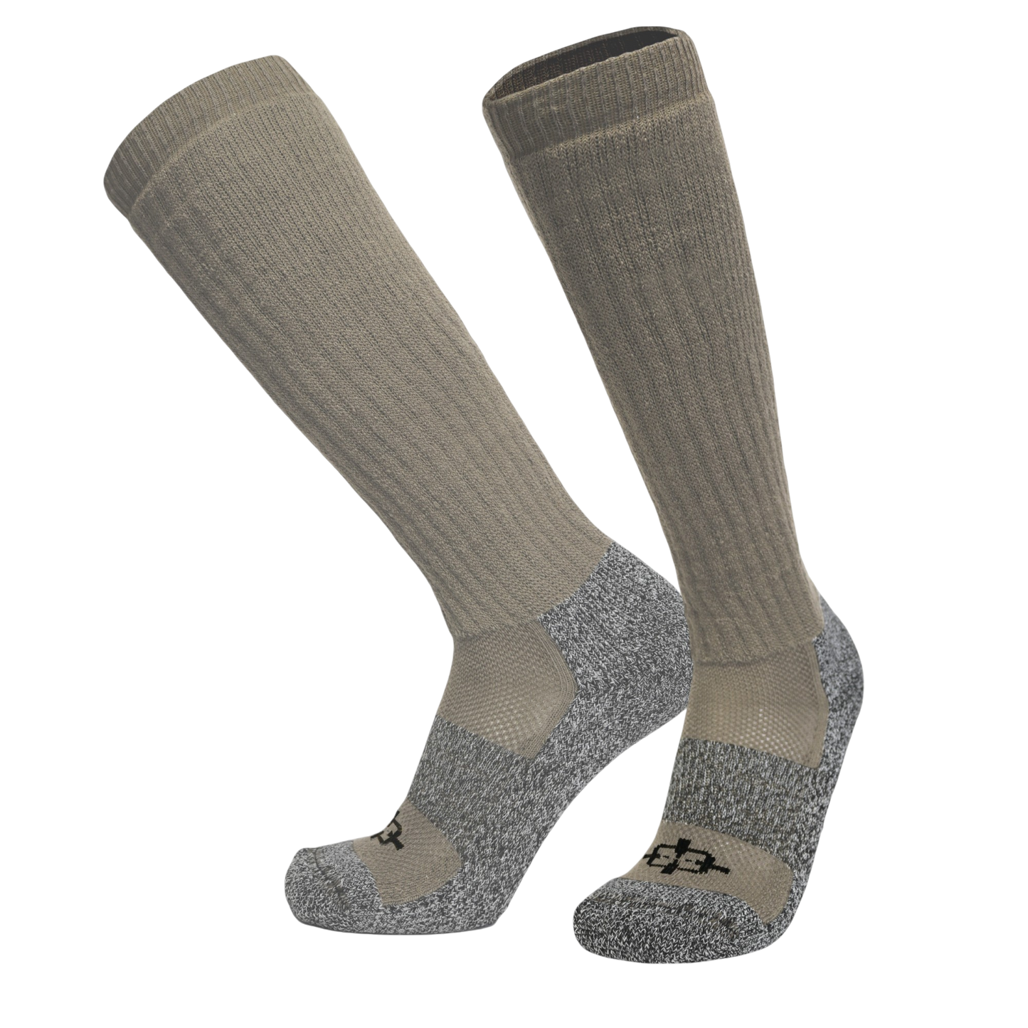 ROCK INFILTRATOR knee socks by Covert Threads, khaki-gray tactical knee socks set of 3 on Tampa Home & Garden Store