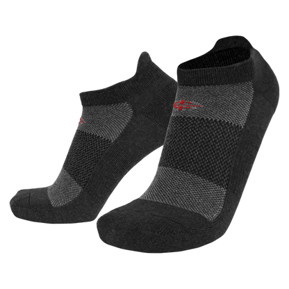 Wool BEAST Lo-Cut military sock by Covert Threads, dark gray athletic knit on Tampa Home & Garden Store