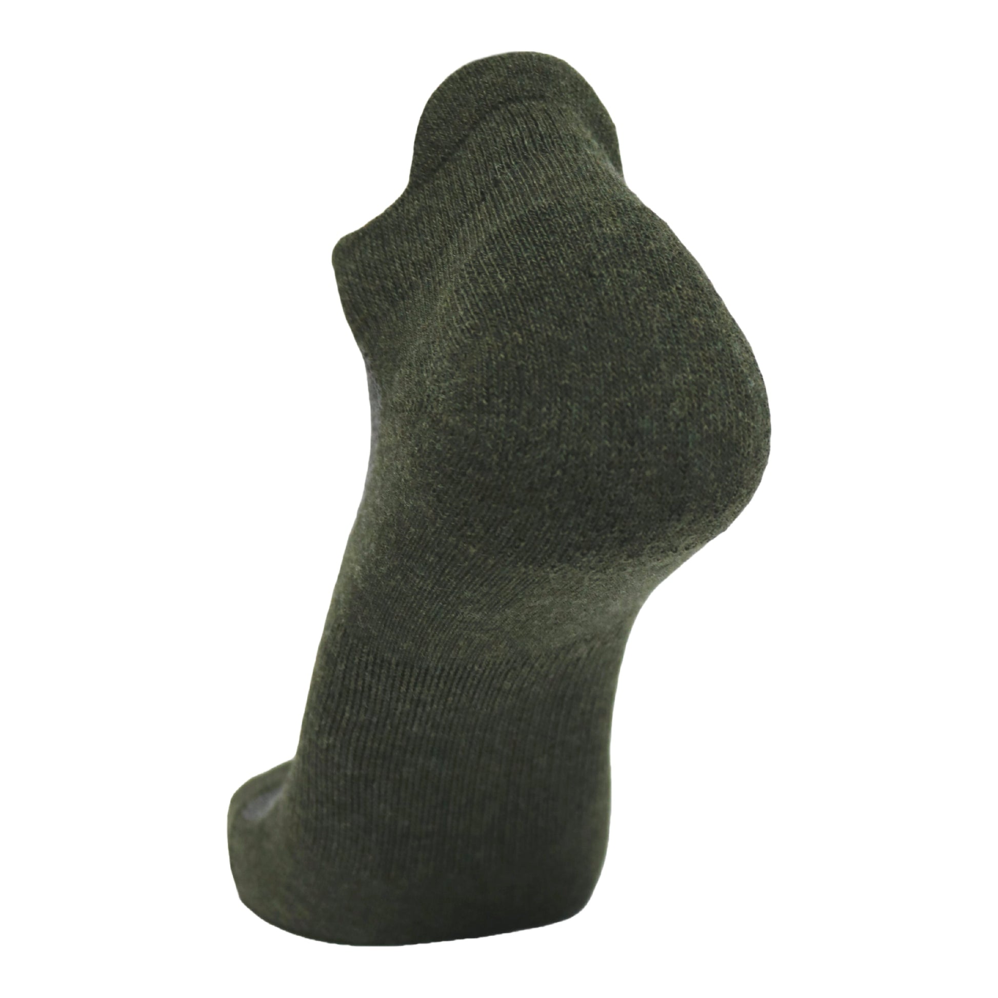Wool BEAST Lo-Cut olive green sock, wool blend tactical athletic sock by Covert Threads on Tampa Home & Garden Store