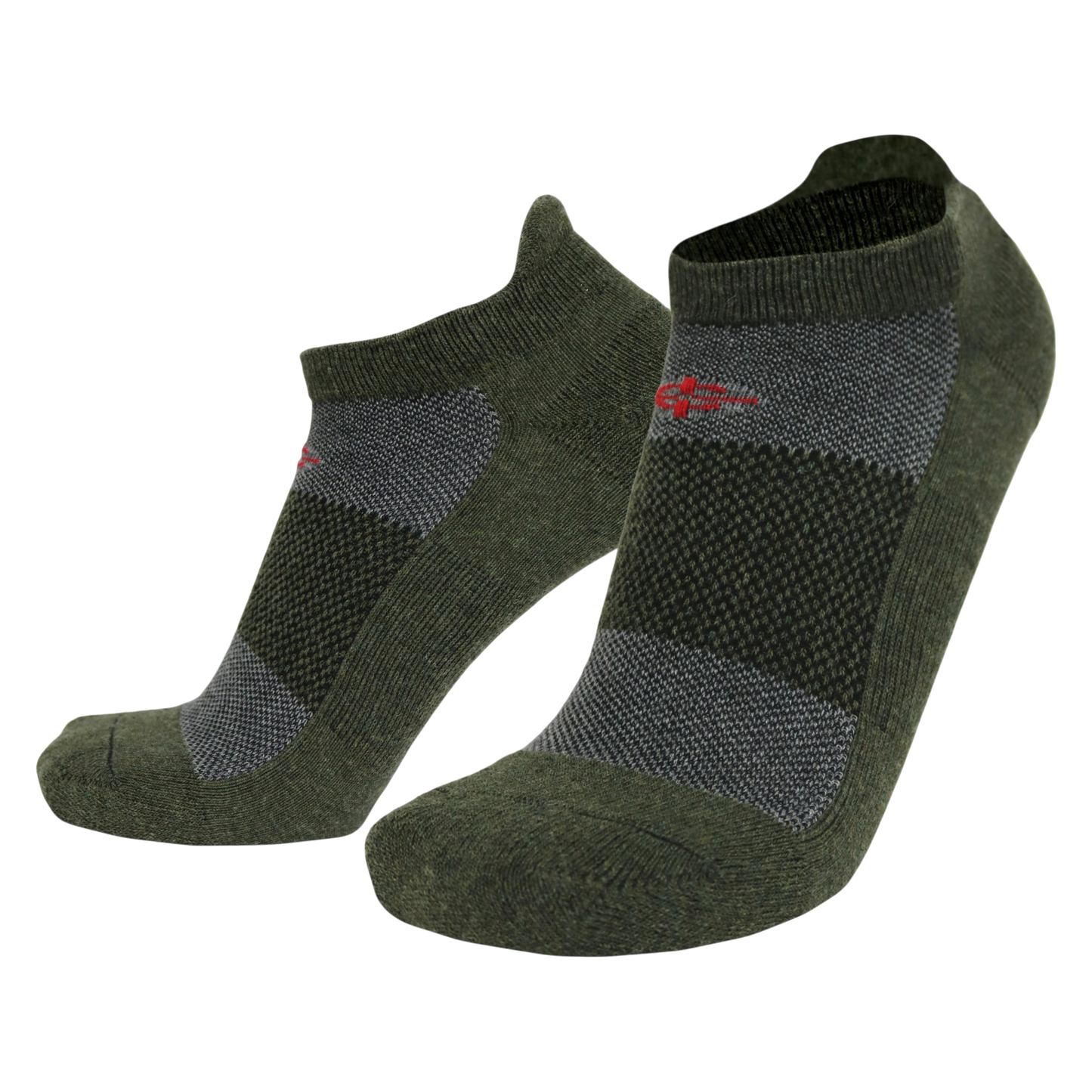 Covert Threads Wool BEAST Lo-Cut military socks in olive camouflage, 3-pack athletic design on Tampa Home & Garden Store