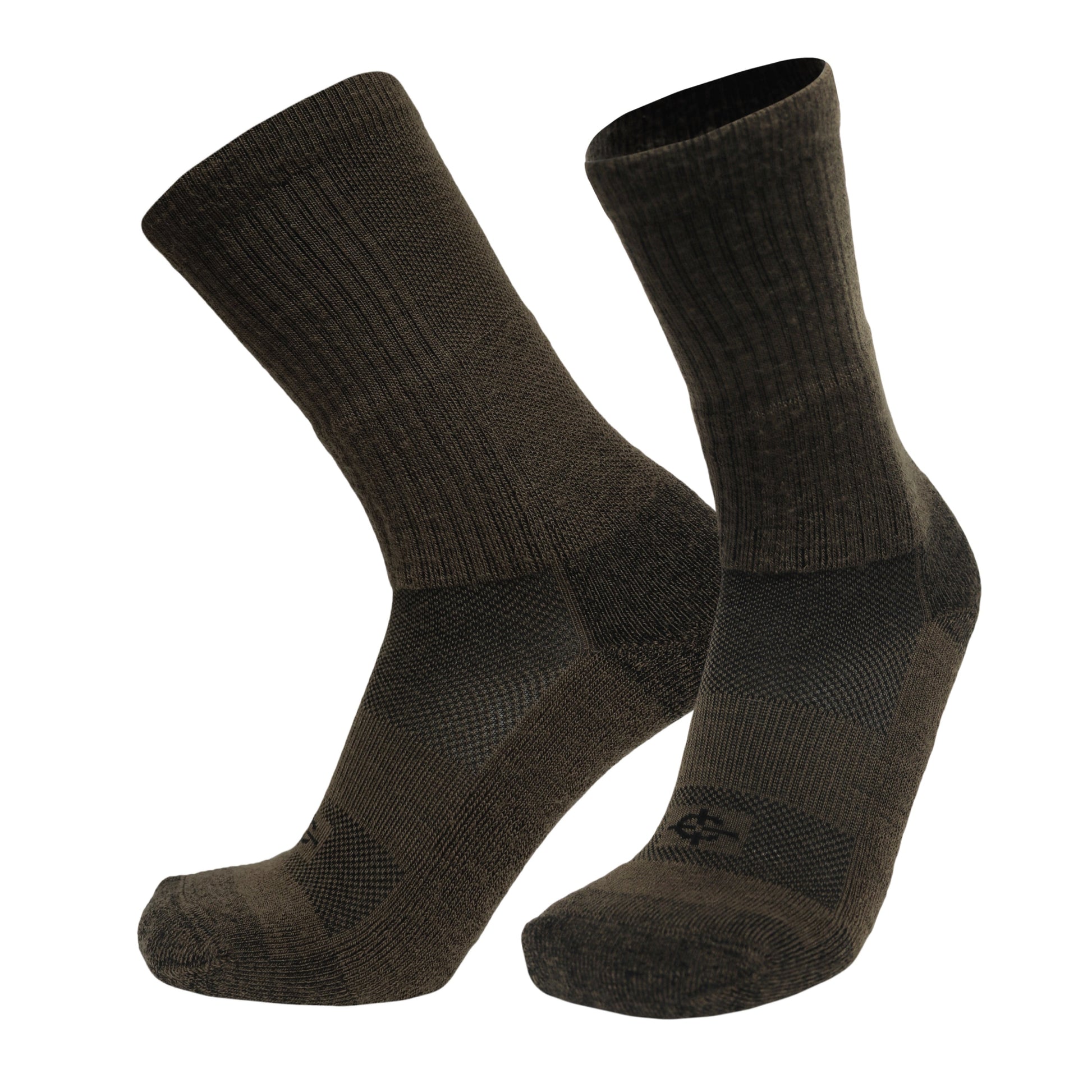 Wool BEAST Crew socks dark olive, Covert Threads military crew socks, pair on Tampa Home & Garden Store