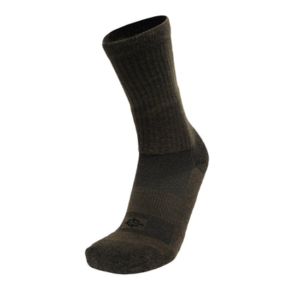 Wool BEAST Crew military sock in dark olive wool Covert Threads brand crew sock on Tampa Home & Garden Store