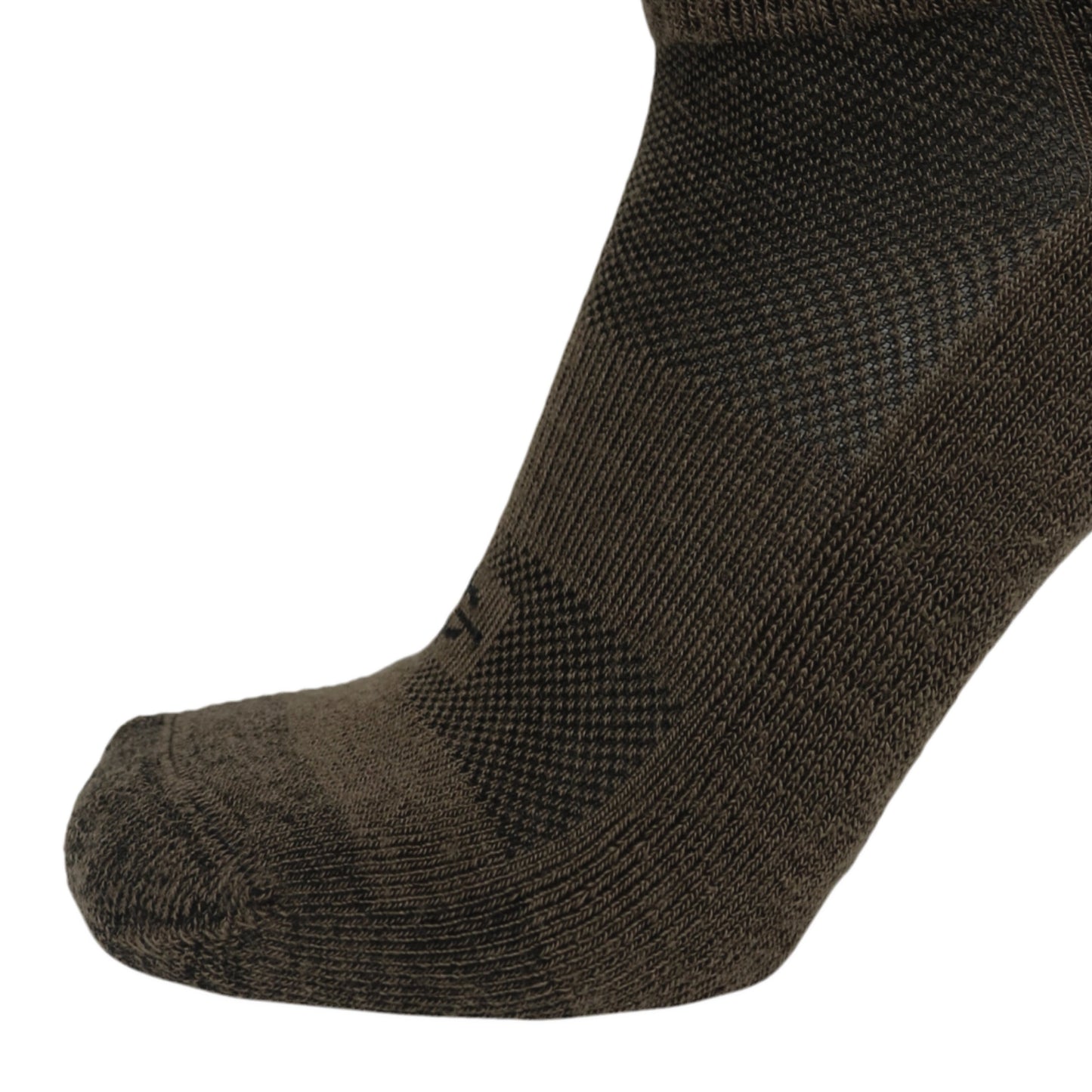 Wool BEAST Crew military sock brown heather wool by Covert Threads crew length on Tampa Home & Garden Store