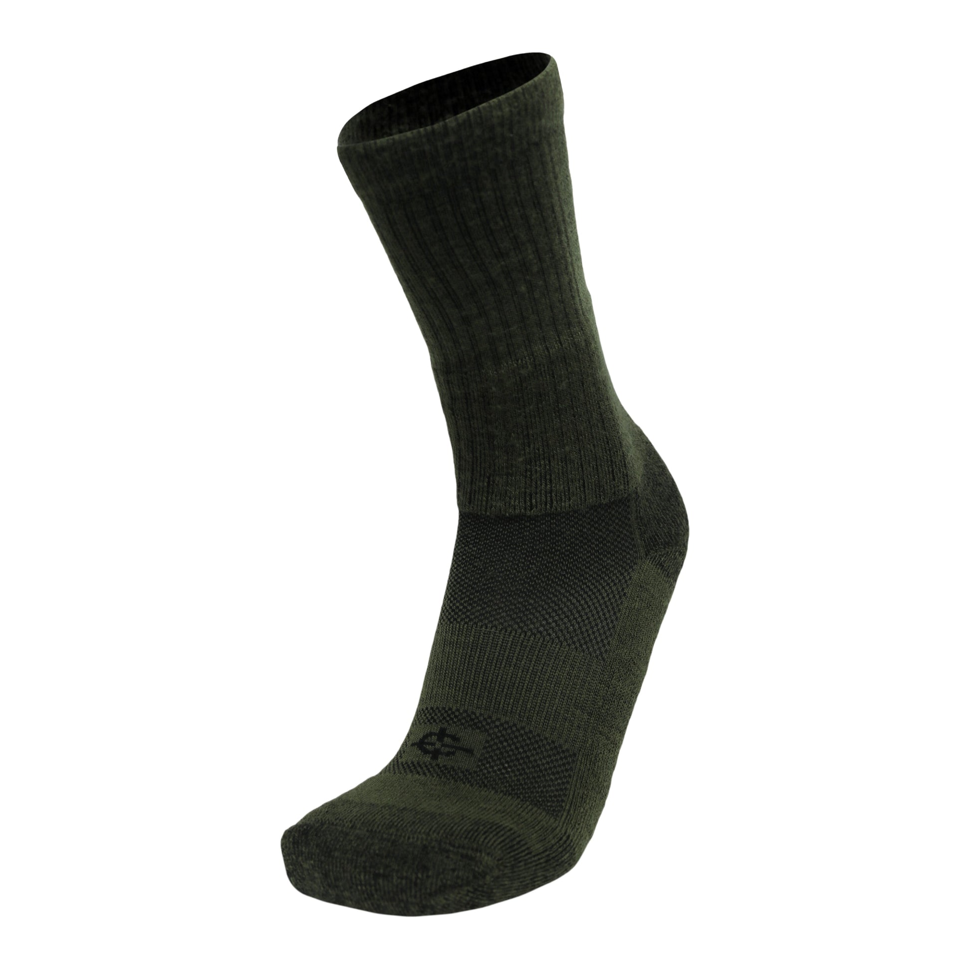 Wool BEAST Crew sock olive green, Covert Threads military crew sock on Tampa Home & Garden Store