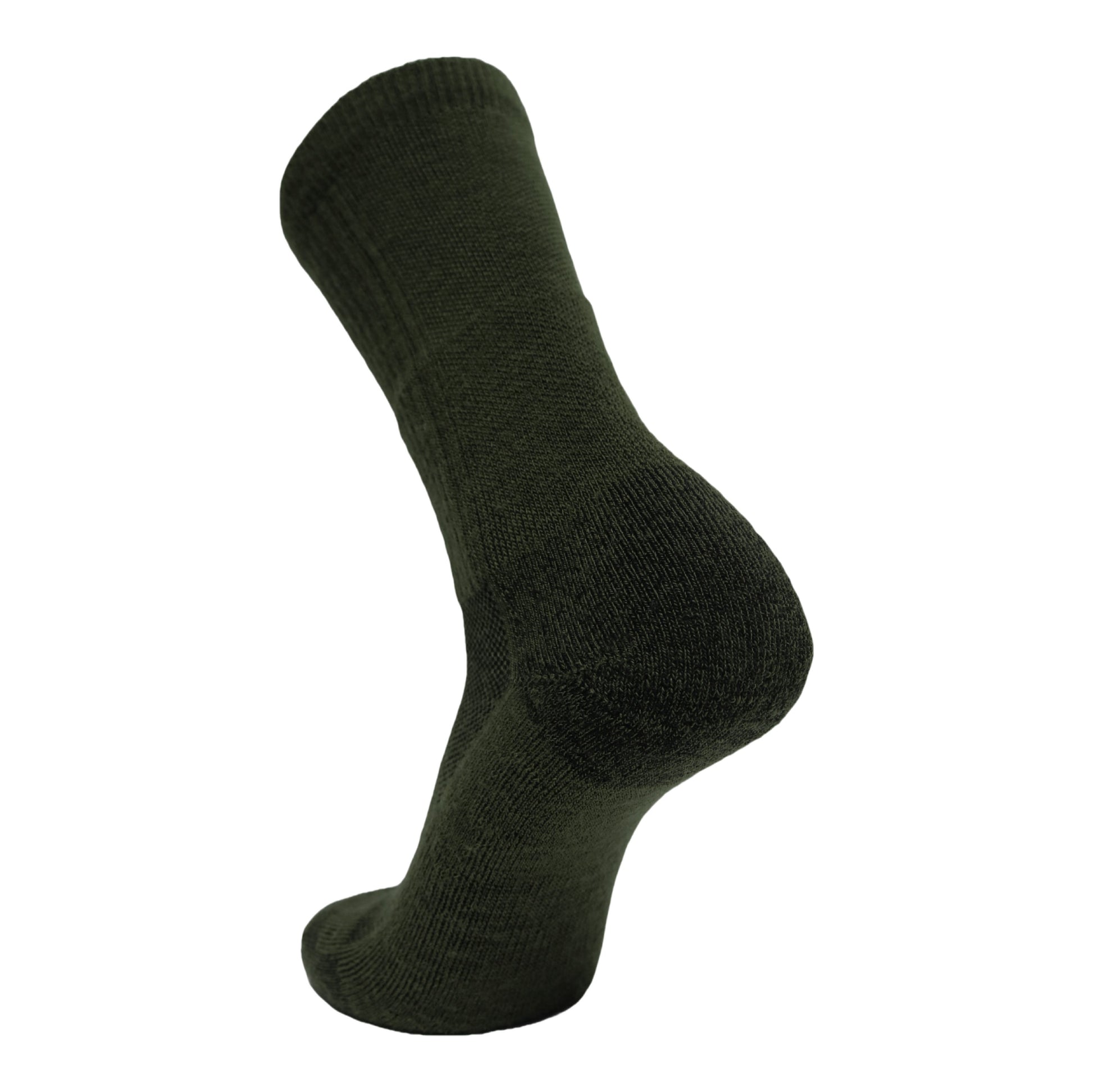 Wool BEAST Crew sock olive green by Covert Threads, military crew sock on Tampa Home & Garden Store