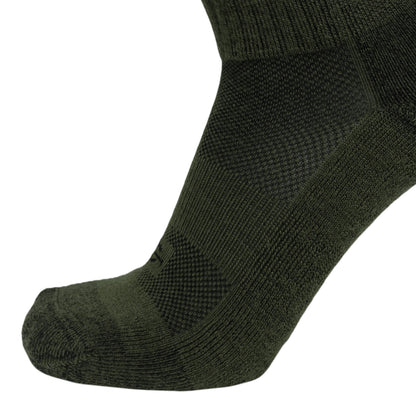 Wool BEAST Crew sock olive green knit, crew-length military crew socks by Covert Threads on Tampa Home & Garden Store