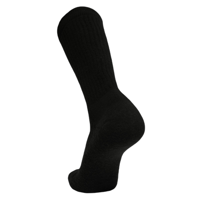 Desert Sock military crew sock for hot weather, black ribbed knit on Tampa Home & Garden Store