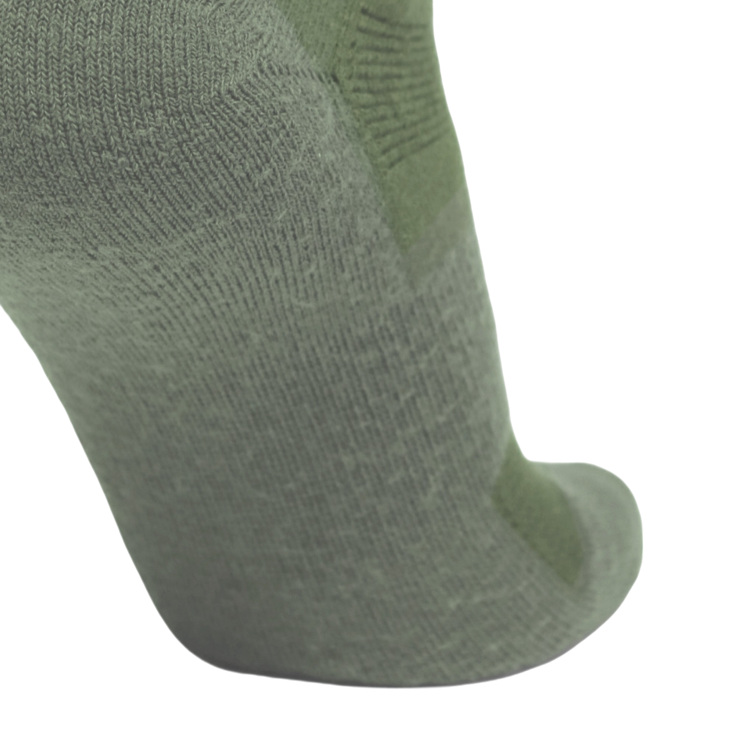 Desert Sock military crew sock in olive green knit texture close-up on Tampa Home & Garden Store