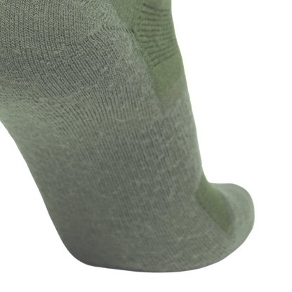 Desert Sock military crew sock in olive green knit texture close-up on Tampa Home & Garden Store