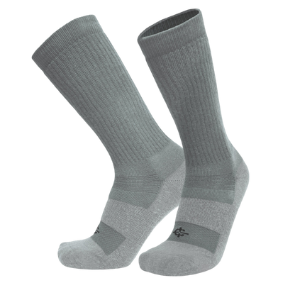 Two Desert Sock military crew socks in gray by Covert Threads, hot-weather tactical on Tampa Home & Garden Store
