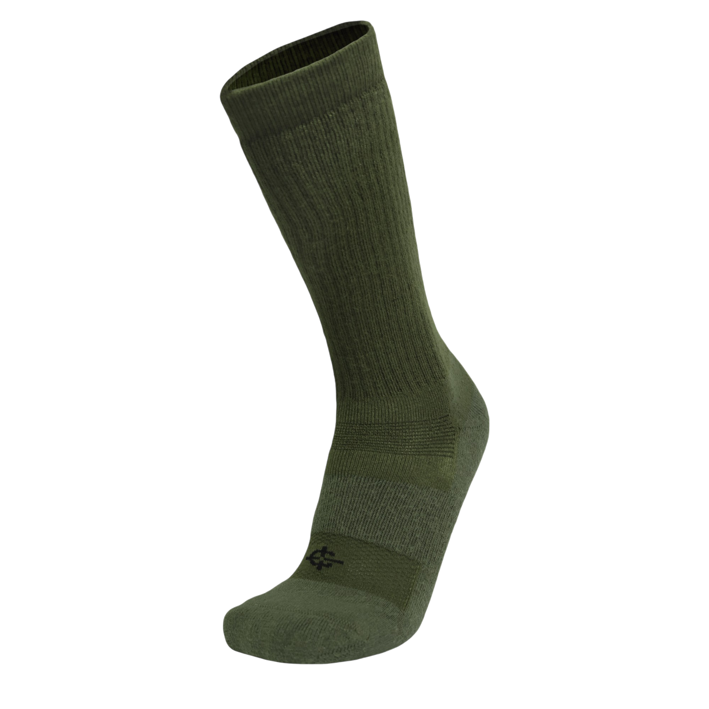 Desert Sock military crew sock olive green ribbed knit by Covert Threads on Tampa Home & Garden Store