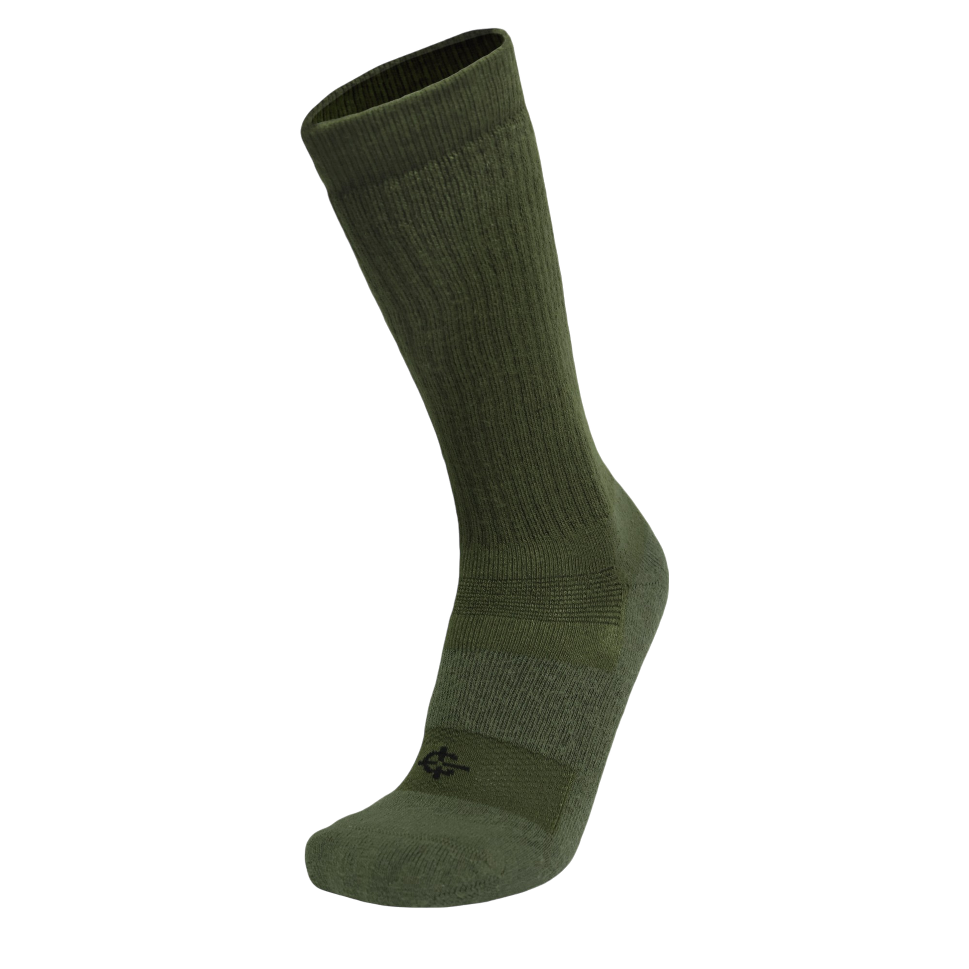 Desert Sock military crew sock olive green ribbed knit by Covert Threads on Tampa Home & Garden Store