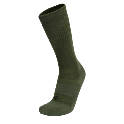 Desert Sock military crew sock olive green ribbed knit by Covert Threads on Tampa Home & Garden Store