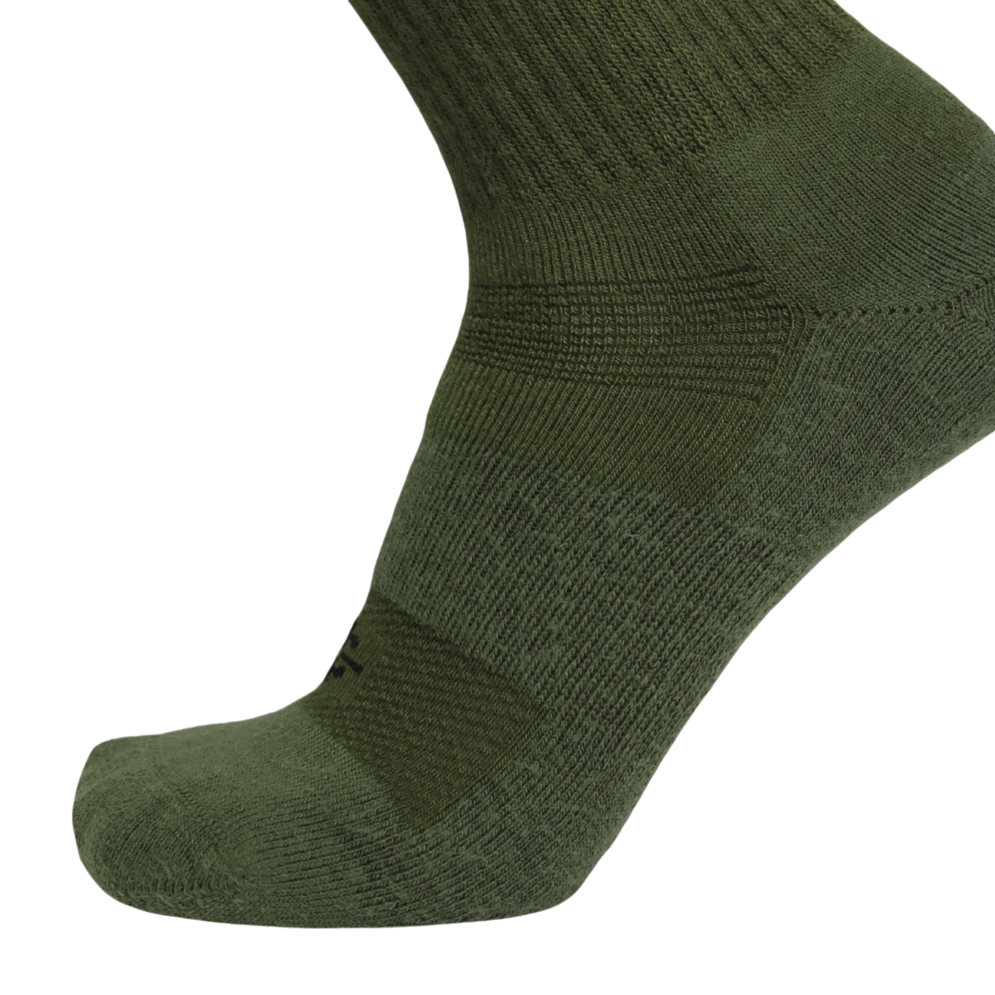 Desert Sock military crew sock in olive green for hot weather by Covert Threads on Tampa Home & Garden Store
