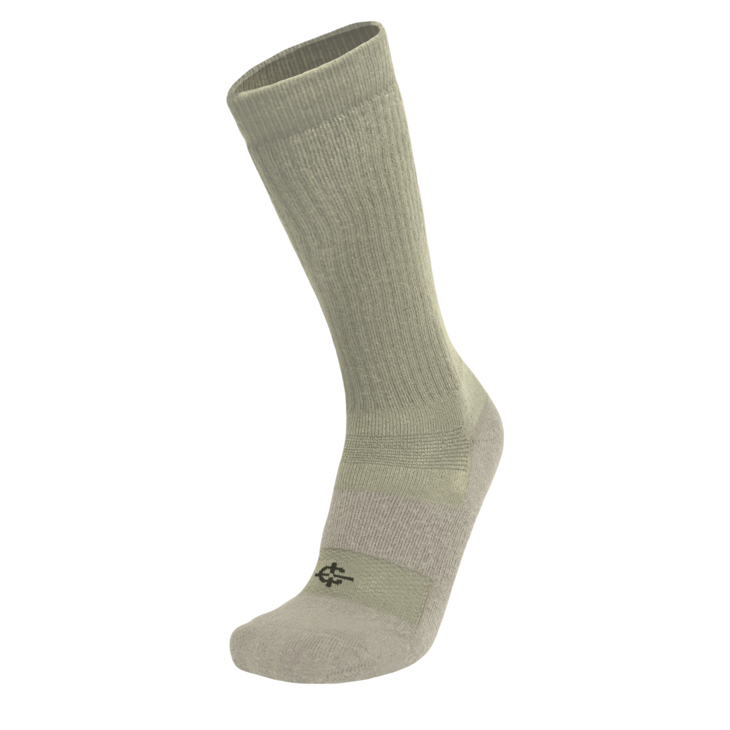 Desert Sock military crew sock in sand beige by Covert Threads for hot weather on Tampa Home & Garden Store