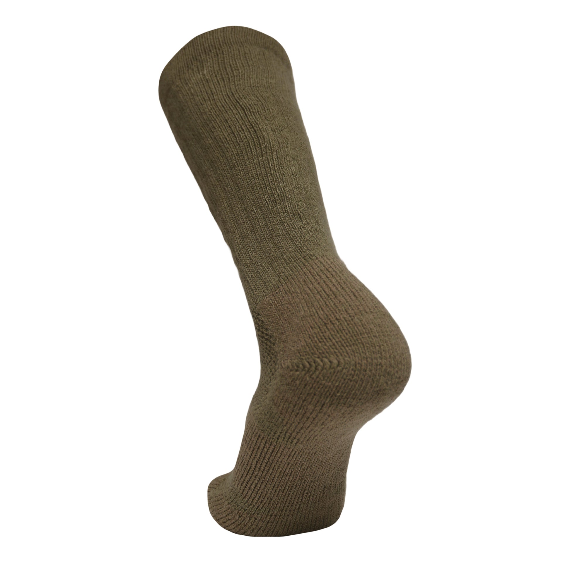 ICE Sock knee-high tactical sock in olive-brown knit for military use on Tampa Home & Garden Store