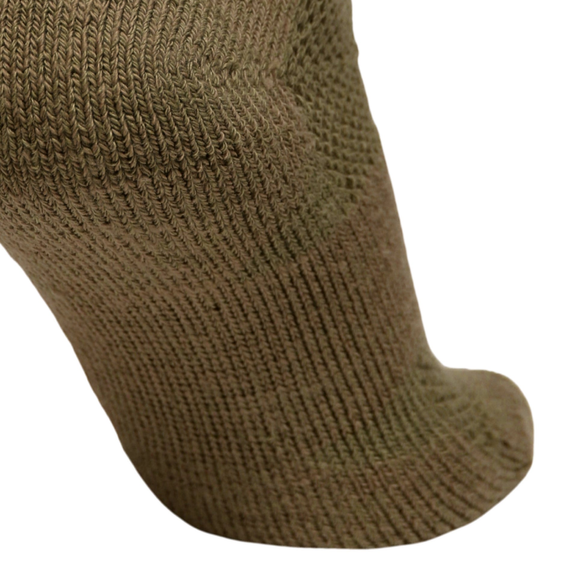 ICE Sock knee-high military sock by Covert Threads in brown knit fabric on Tampa Home & Garden Store