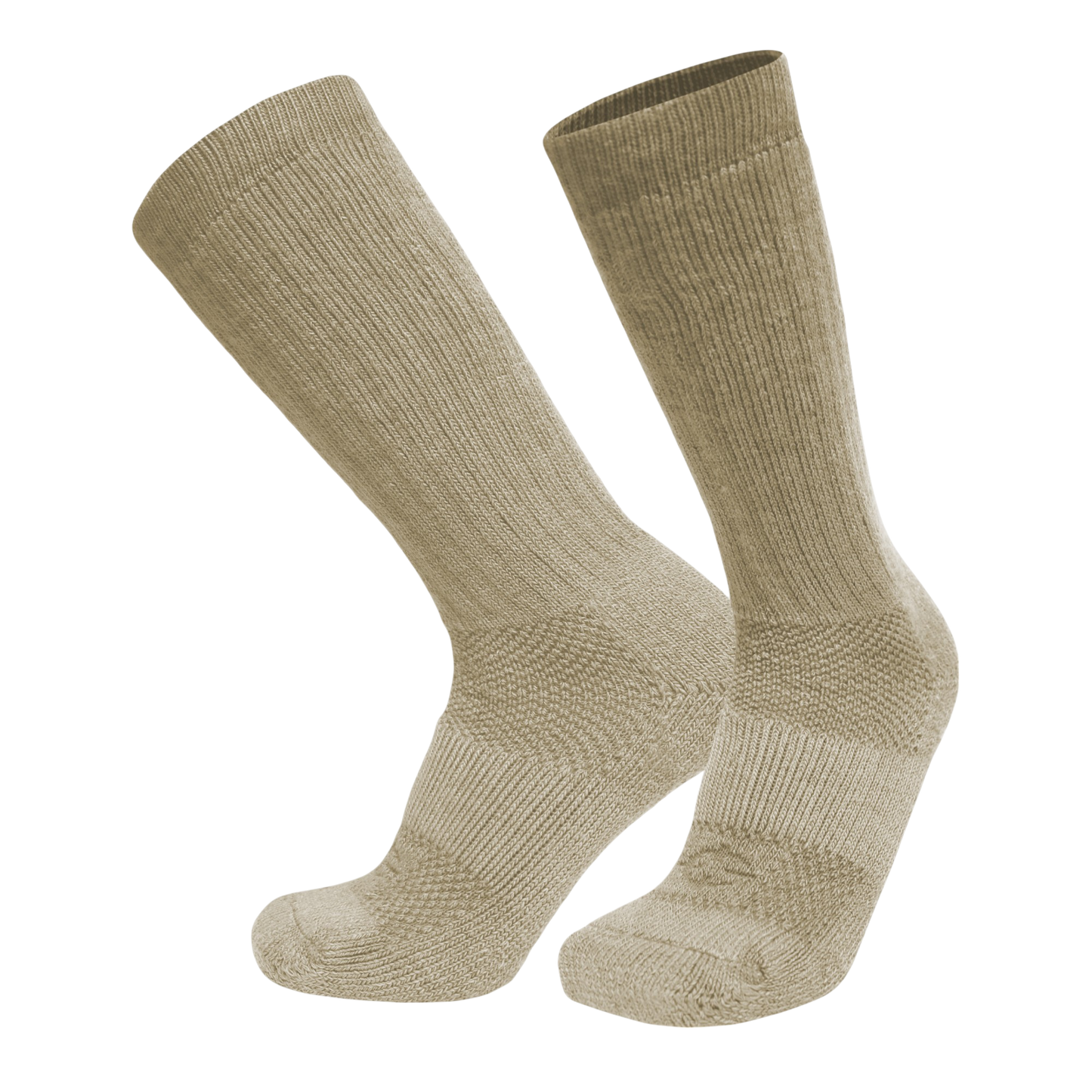 ICE Sock knee-high tactical socks beige ribbed knit, two socks on Tampa Home & Garden Store