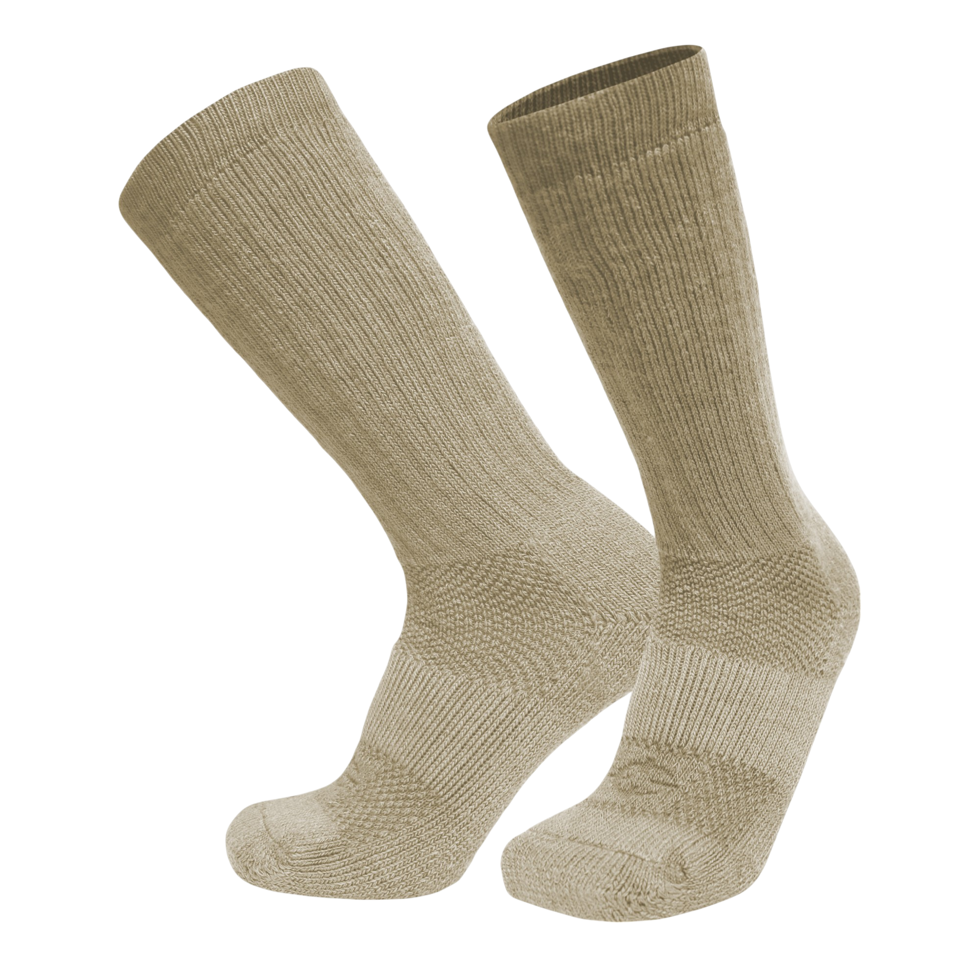 ICE Sock knee-high tactical socks beige ribbed knit, two socks on Tampa Home & Garden Store