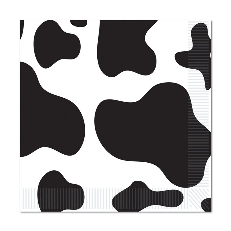 Cow Print Lunch Napkin - Tampa Home & Garden Store