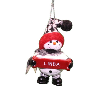 Cozy Snowman Ornament (Letters G - R) - - Tampa Home & Garden Store