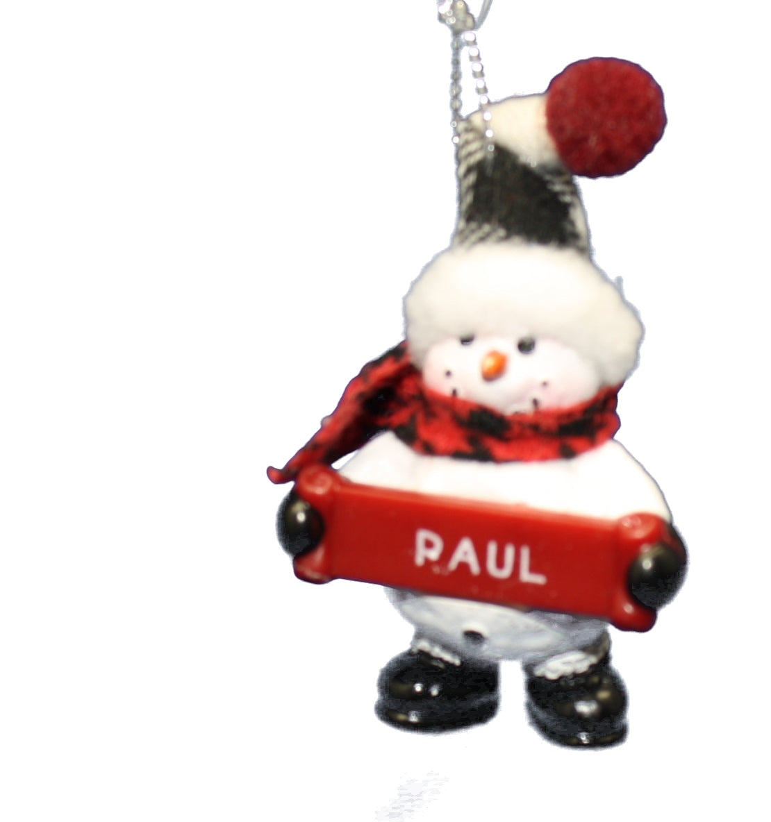 Cozy Snowman Ornament (Letters G - R) - - Tampa Home & Garden Store
