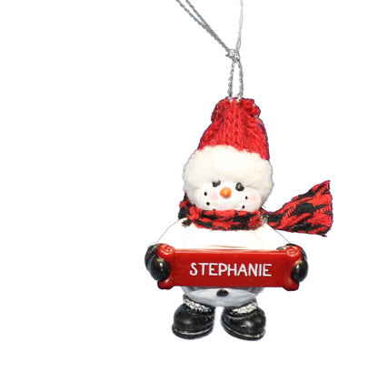 Ornement Bonhomme de Neige Confortable (Lettres S - Z) -
