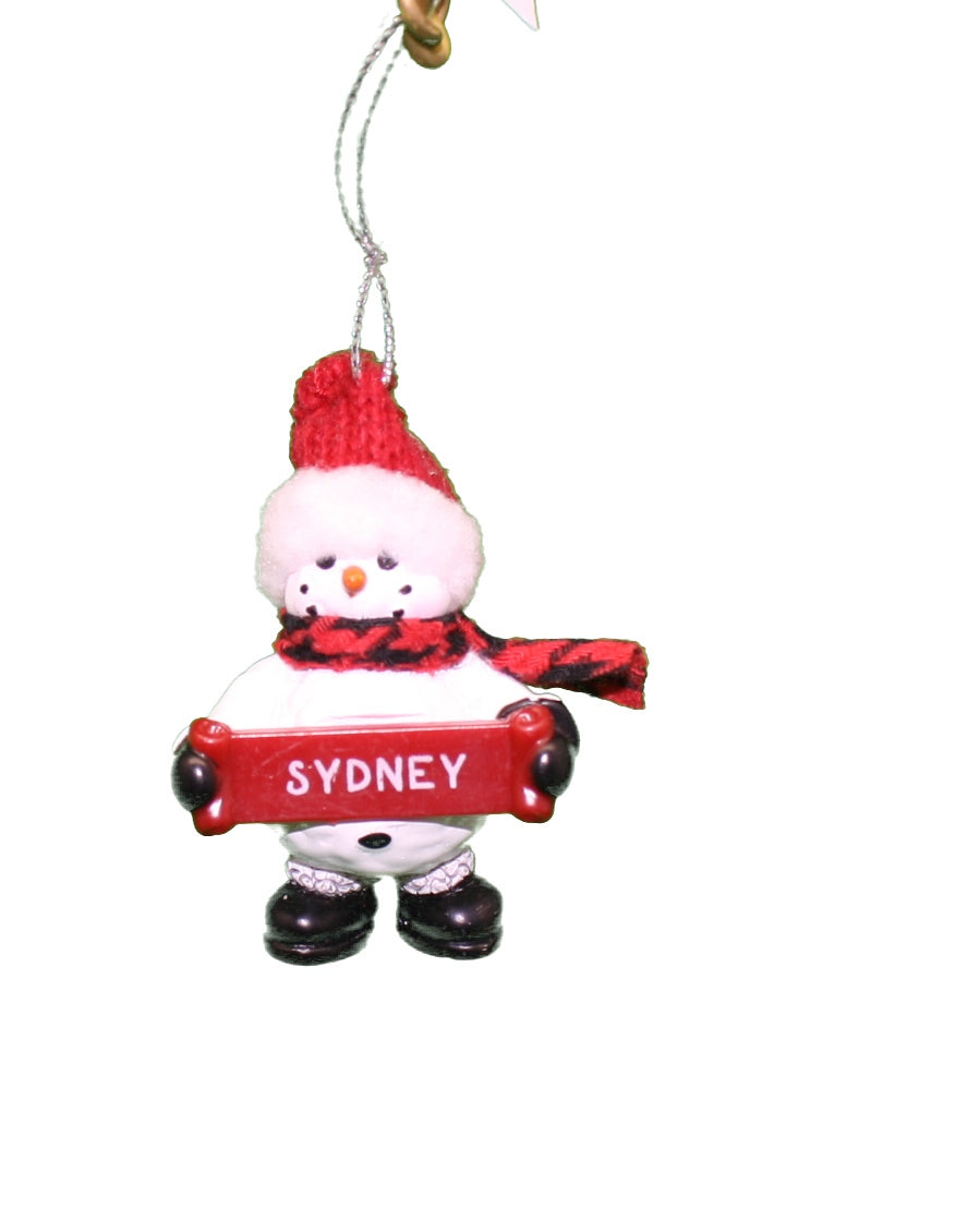 Ornement Bonhomme de Neige Confortable (Lettres S - Z) -