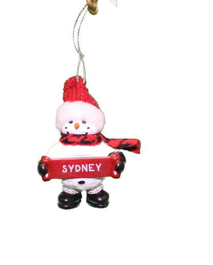 Ornement Bonhomme de Neige Confortable (Lettres S - Z) -