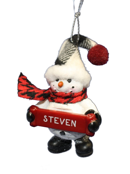 Ornement Bonhomme de Neige Confortable (Lettres S - Z) -