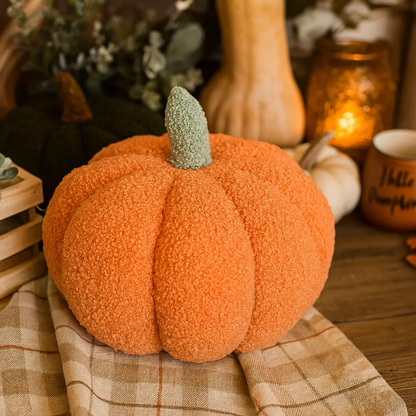 Blair Pumpkin II Plush Pillow for Cozy Decor