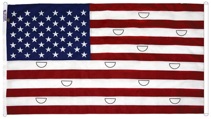 Drapeau américain en polyester ventilé AerialVent™ pour affichage aérien | Fabriqué aux États-Unis