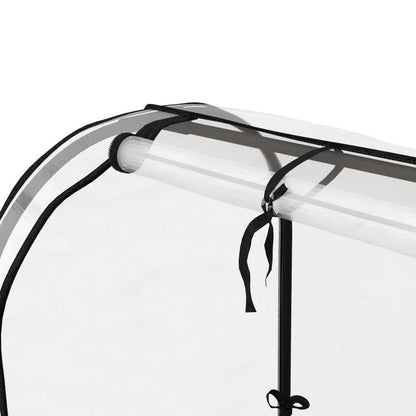 Cream Elevated Metal Raised Garden Bed w/ Greenhouse Cover - Tampa Home & Garden Store