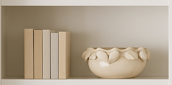Cream Stoneware Bowl with Lemons – Decorative Accent - Tampa Home & Garden Store