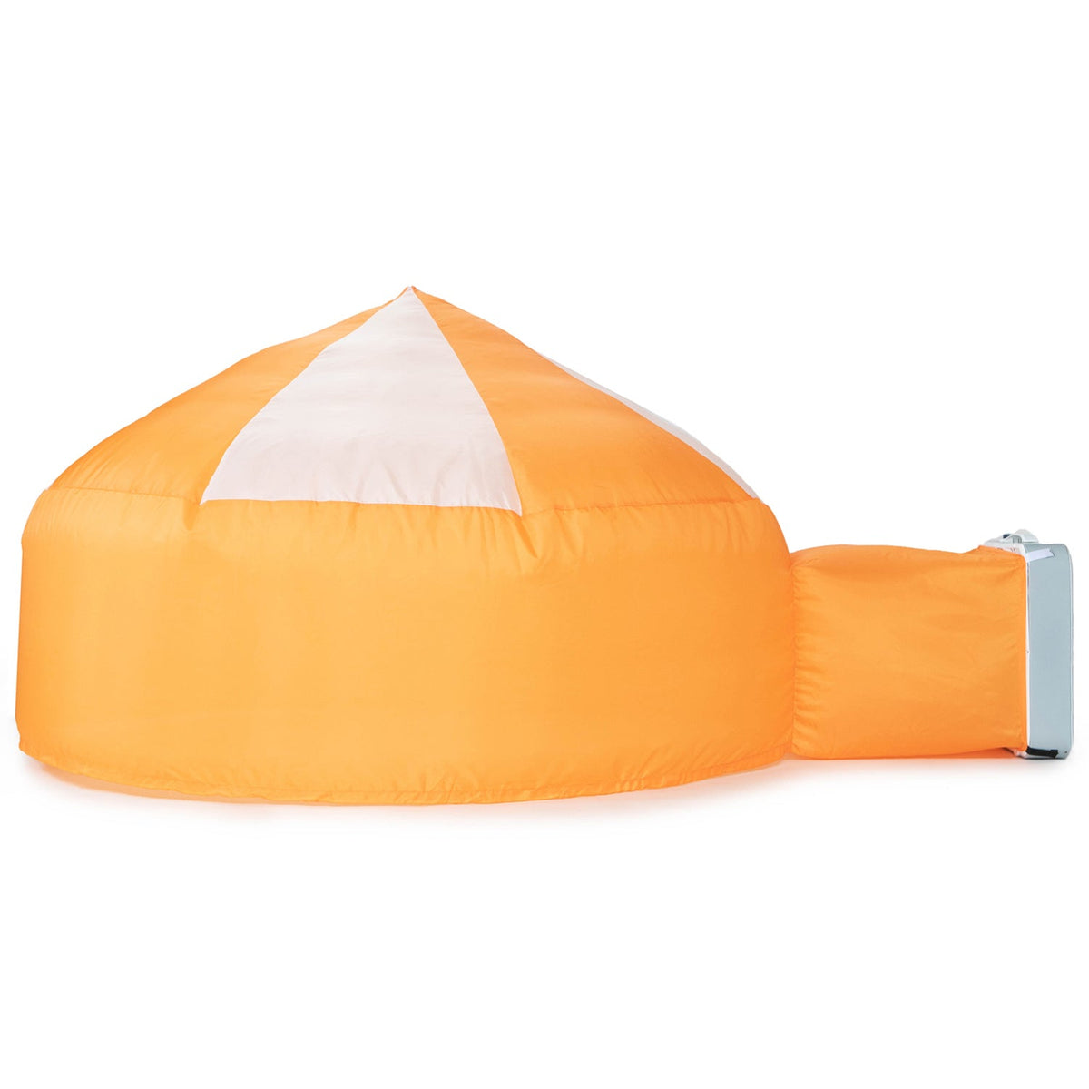 AirFort Creamsicle orange inflatable play fort with white panels AirFort.com on Tampa Home & Garden Store