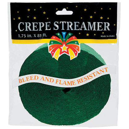 Crepe Paper Streamer - 81 feet - White - Tampa Home & Garden Store