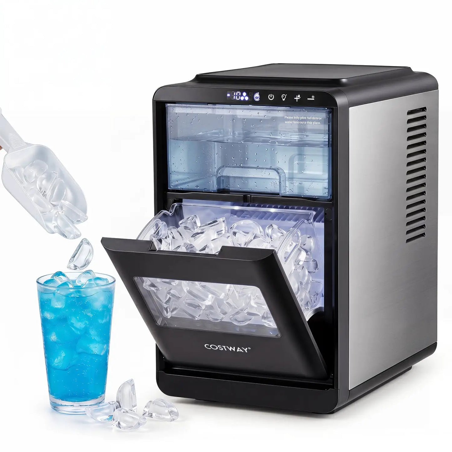 Countertop Ice Maker 26 Lbs and Adjust Thickness