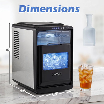 Countertop Ice Maker 26 Lbs and Adjust Thickness