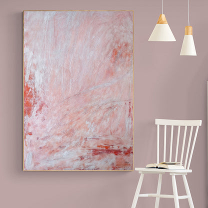 Canvas Print Crimson Veil, crafting canvas by Tailored Canvases with pink abstract tones on Tampa Home & Garden Store