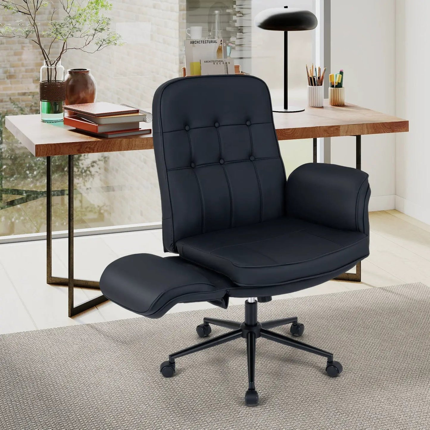 Criss Cross Chair with Swivel 5 Position Armrests