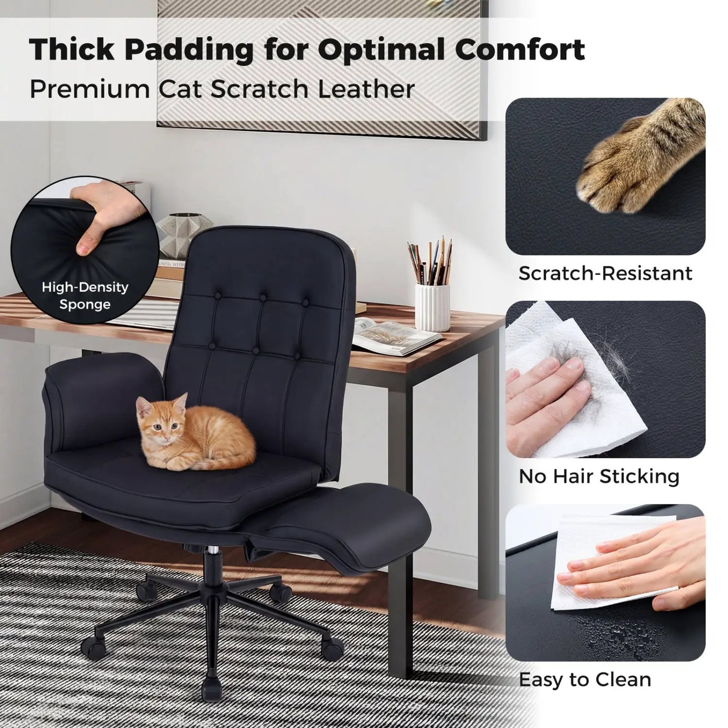 Criss Cross Chair with Swivel 5 Position Armrests