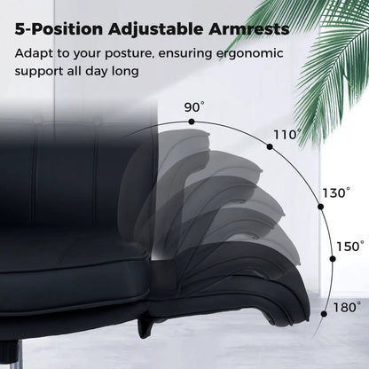 Criss Cross Chair with Swivel 5 Position Armrests