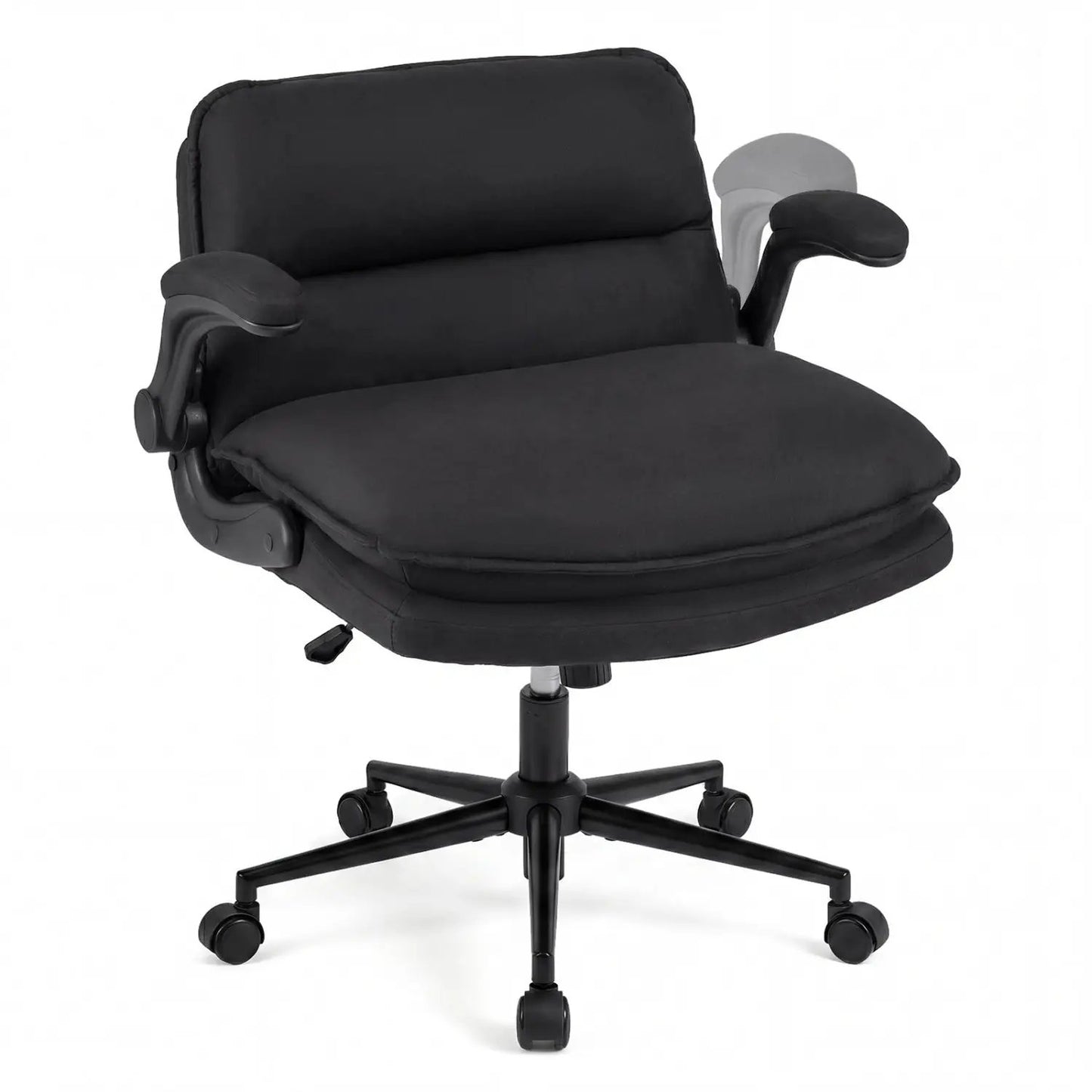 Criss Cross Chair on Wheels with Flip Up Arms