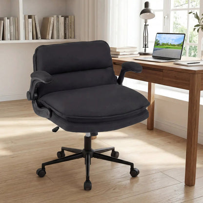 Criss Cross Chair on Wheels with Flip Up Arms