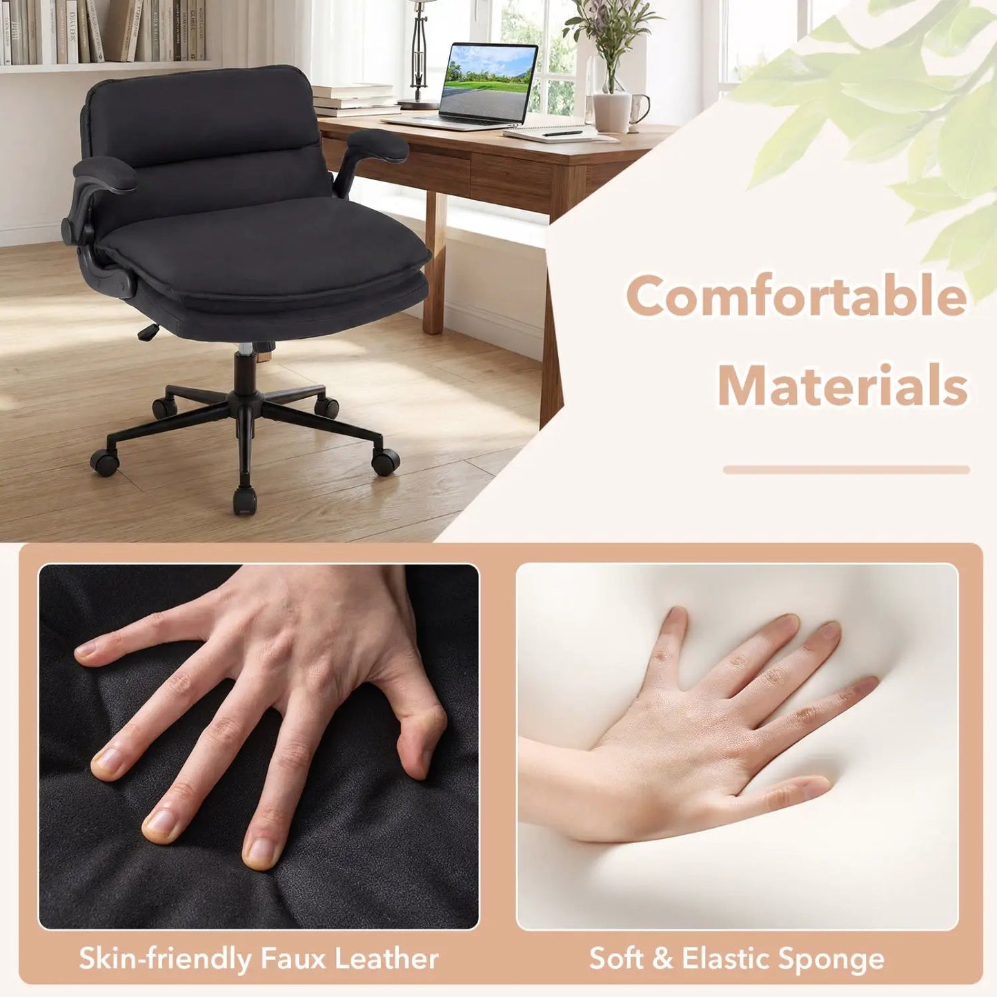 Criss Cross Chair on Wheels with Flip Up Arms