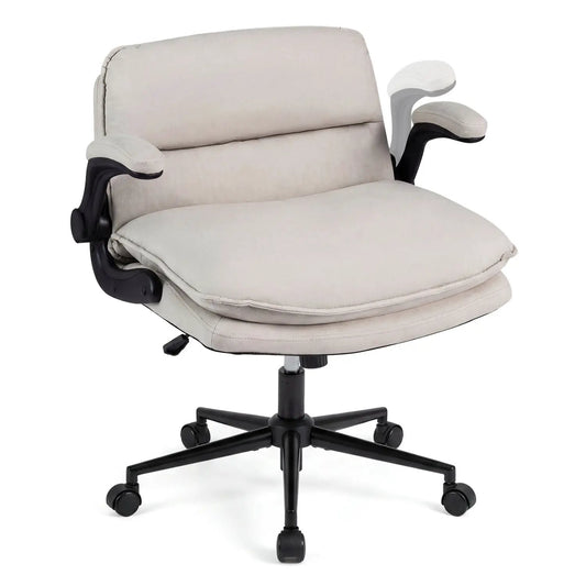 Criss Cross Chair on Wheels with Flip Up Arms