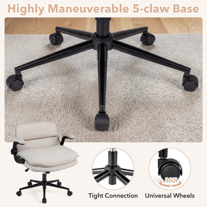 Criss Cross Chair on Wheels with Flip Up Arms