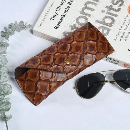 Croco Leather Sunglasses Cover - Tampa Home & Garden Store