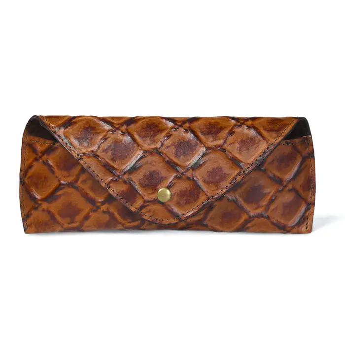 Croco Leather Sunglasses Cover - Tampa Home & Garden Store