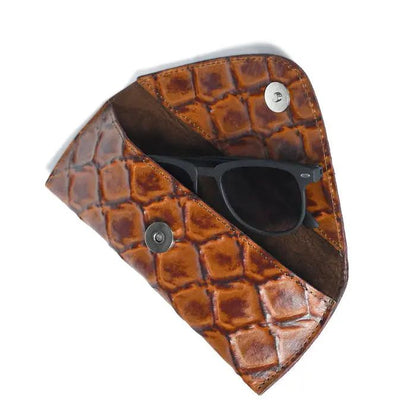 Croco Leather Sunglasses Cover - Tampa Home & Garden Store